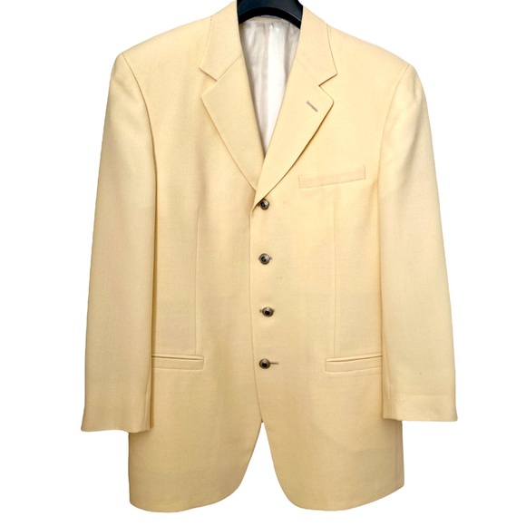 Versace Other - Vintage Classic Versace V2 Collection Cream Men’s sport coat Blazer 52R (42R US)